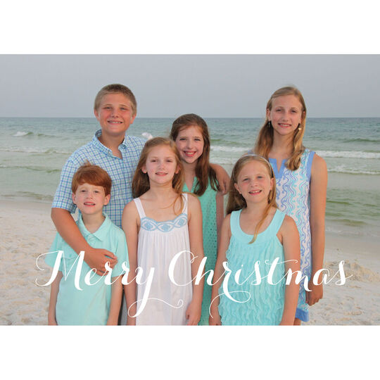 Merry Christmas Foldover Holiday Photo Cards